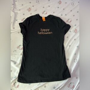 Black Vintage 'Happy Halloween' T-Shirt